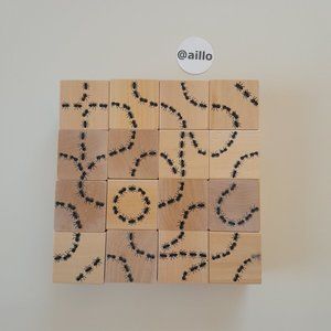 Uncle Goose Antics Ant Blocks Toy